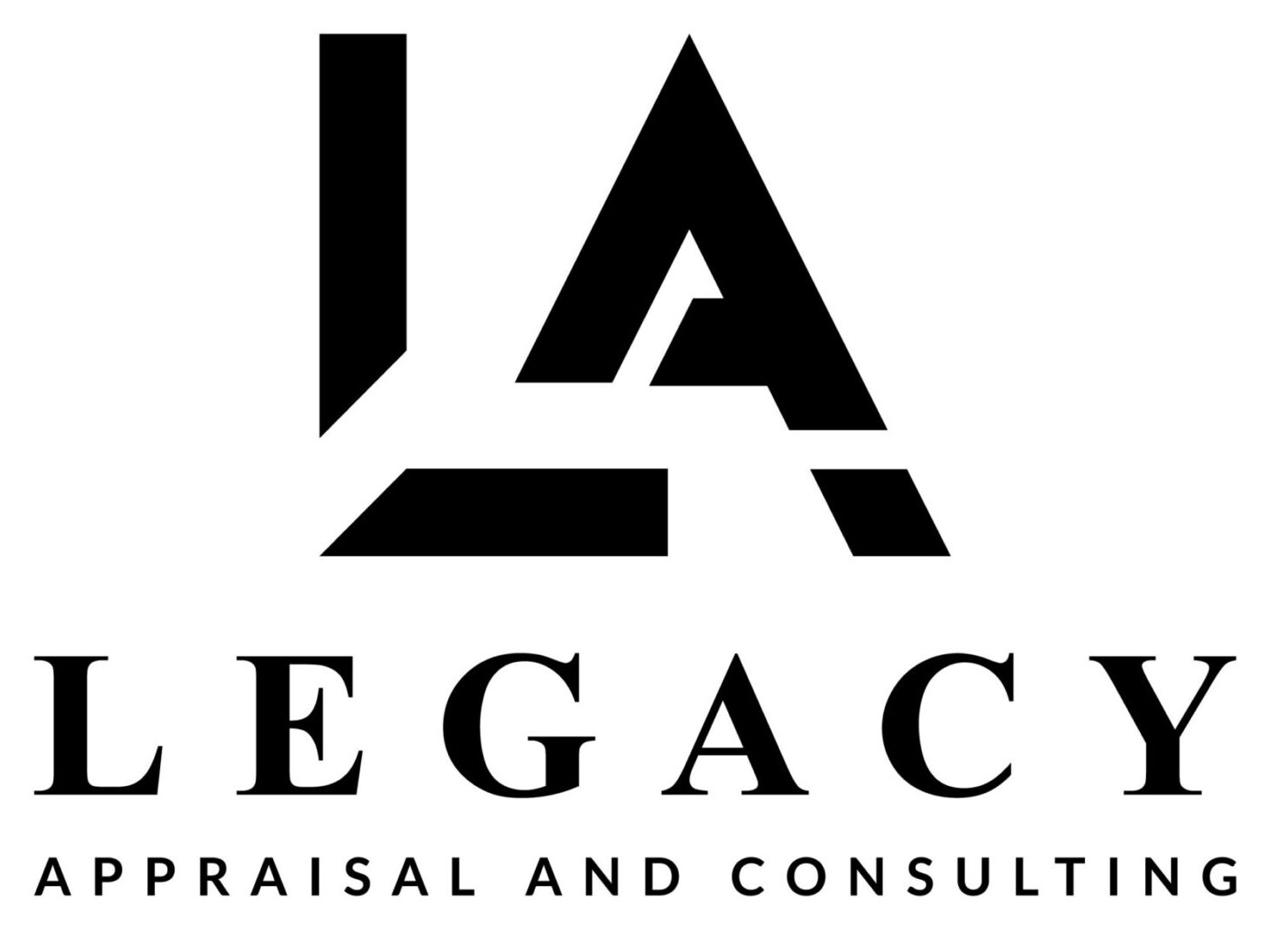 Logo of Legacy Appraisal and Consulting with stylized 'LA' letters.